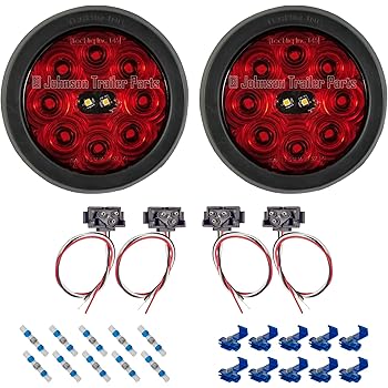 Amazon Com United Pacific 24 Led 4 Round Mirage Stop Turn