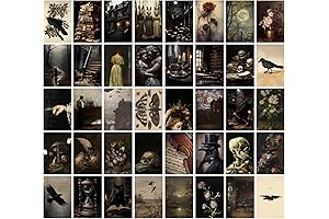 40-Piece Dark Academia Decor - Cultivate a Hauntingly Refined Ambiance
