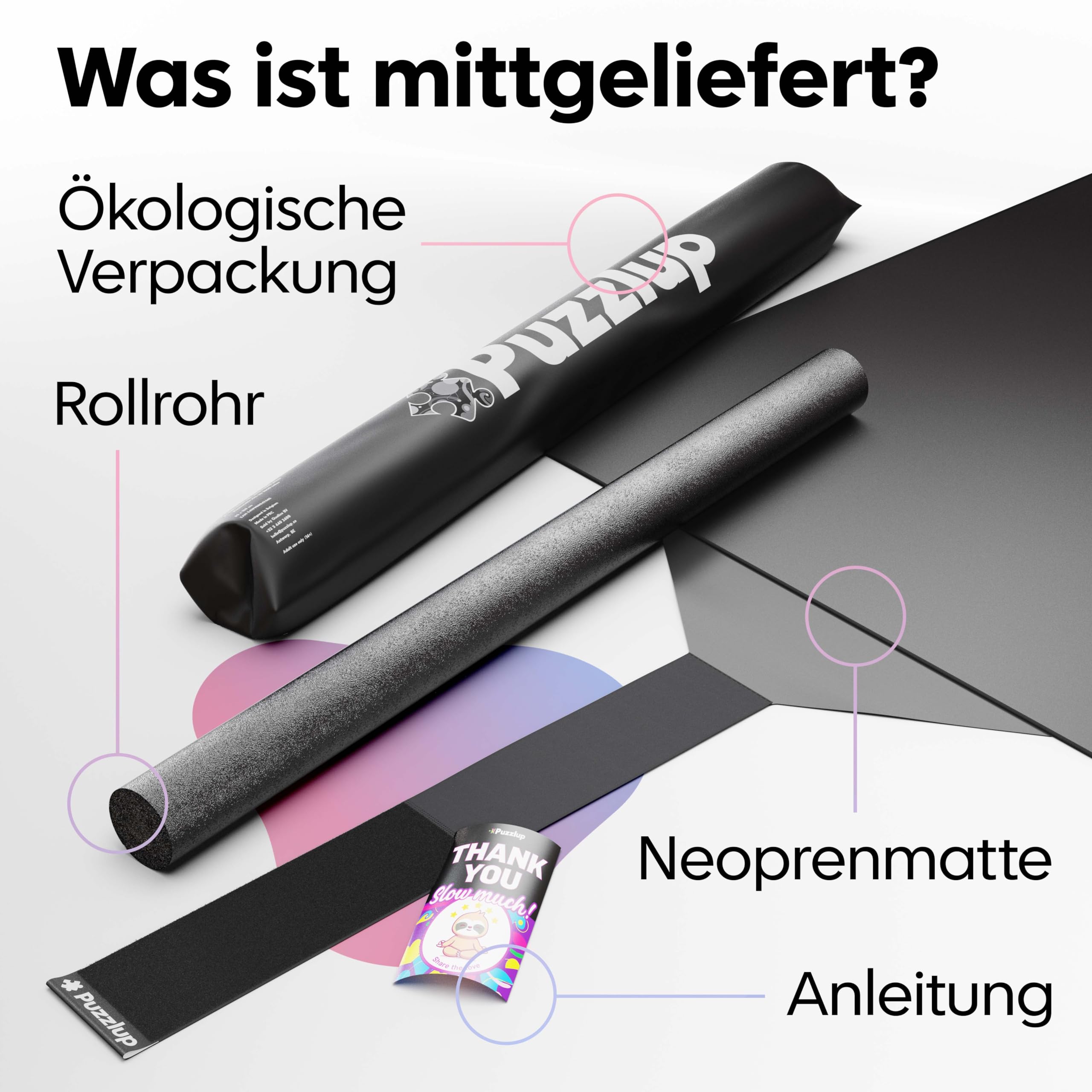 Puzzlup Puzzlematte 95 x 150 cm Premium Puzzle Rolle für 3000 Teile