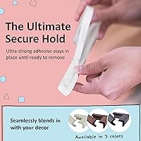 Vista 4 de Set de protector de esquinas y bordes – Cobertura LARGA de 17.4 pies/22.0 pies, incluye 4/8 esquinas preselladas, ónix negro, café, blanco crema