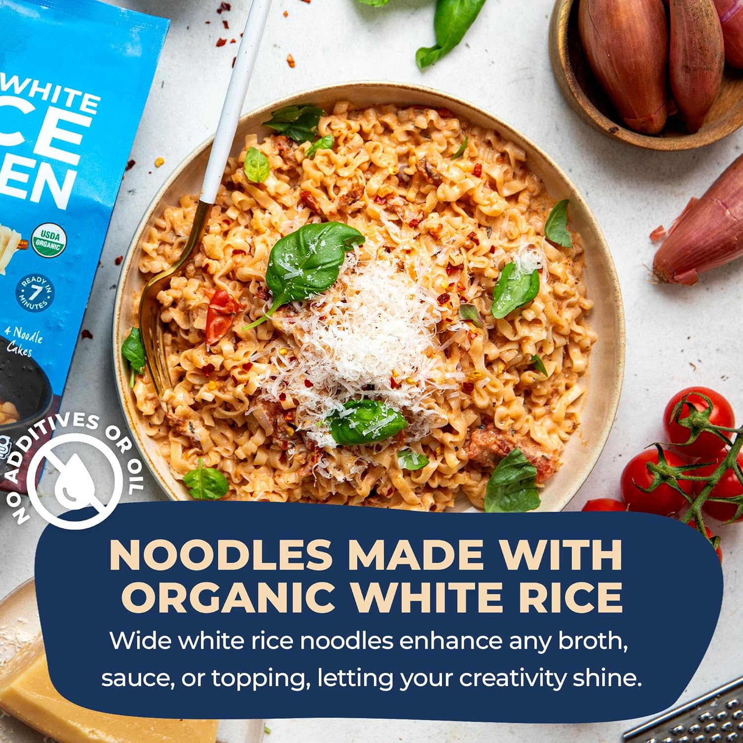 Lotus Foods Wide White Rice Ramen Noodles - Gluten Free & Organic Wide Rice Noodles for Soup Broth & Stir Fry, Wavy Asian Dried Rice Noodles, Vegan Friendly - 10 oz 4 Pack (Pack of 6)