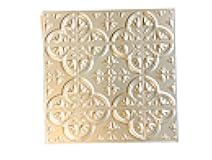 Tool Bench Hardware Gray Tin Self-Adhesive Wall Tiles (Pack of 10), 12 inch x 12 inch