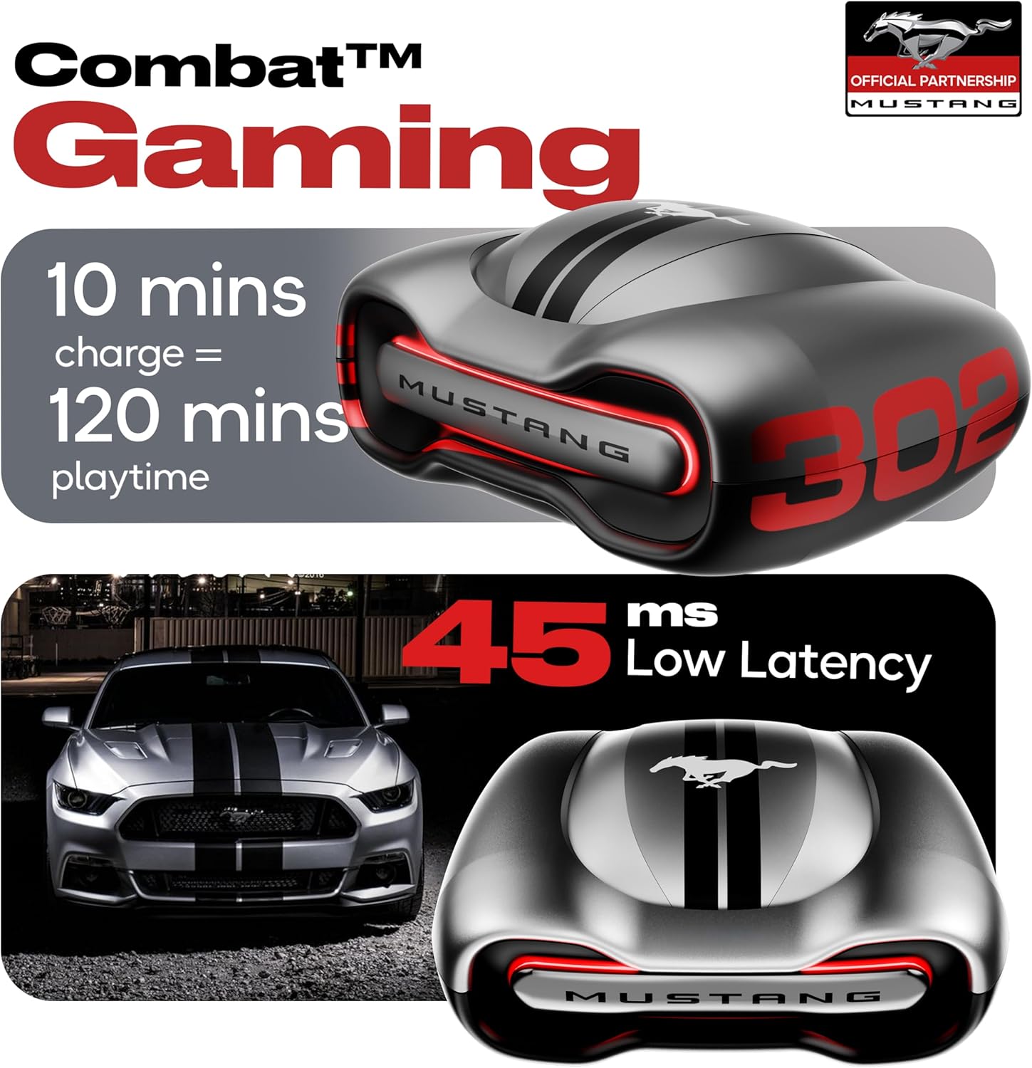 سماعات اذن لاسلكية موستانج تورك من جوبولت مع وقت تشغيل 60 ساعة... - view 7