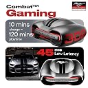 GOBOULT Mustang Torq Wireless in Ear Earbuds with 60H Playtime, App Support, Quad Mic ENC, 45ms Low Latency, 13mm Driver, Breathing LEDs, Made in India Ear Buds Wireless (Silver) gallery image