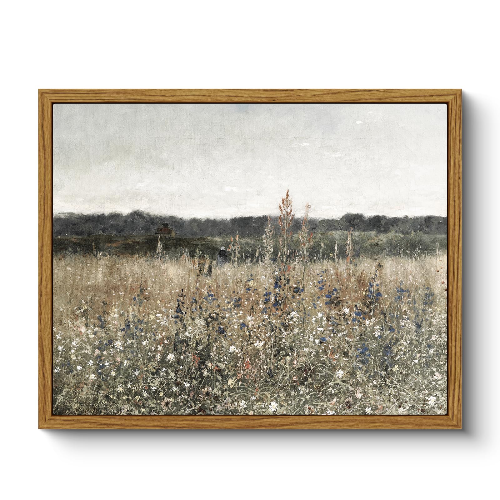 ARPEOTCY Framed Canvas Wall Art Prints, Living Room Hallway Shelf Decor, Cotton Floral Picture Paintings Wall Decor, Vintage Decor for Bedroom Bathroom Table, Aesthetic Room Decor, 20x25cm — view 23