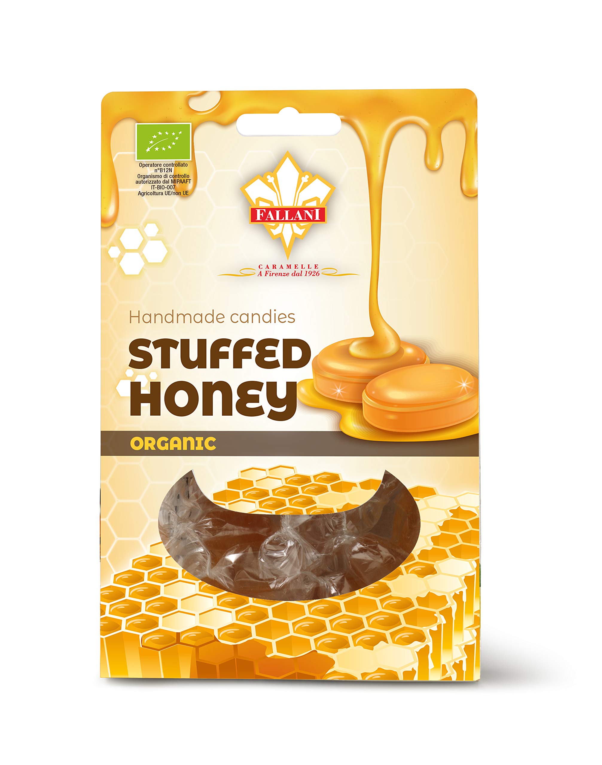 Fallani Homemade Organic Candies Stuffed Honey 90gm Natural flavors