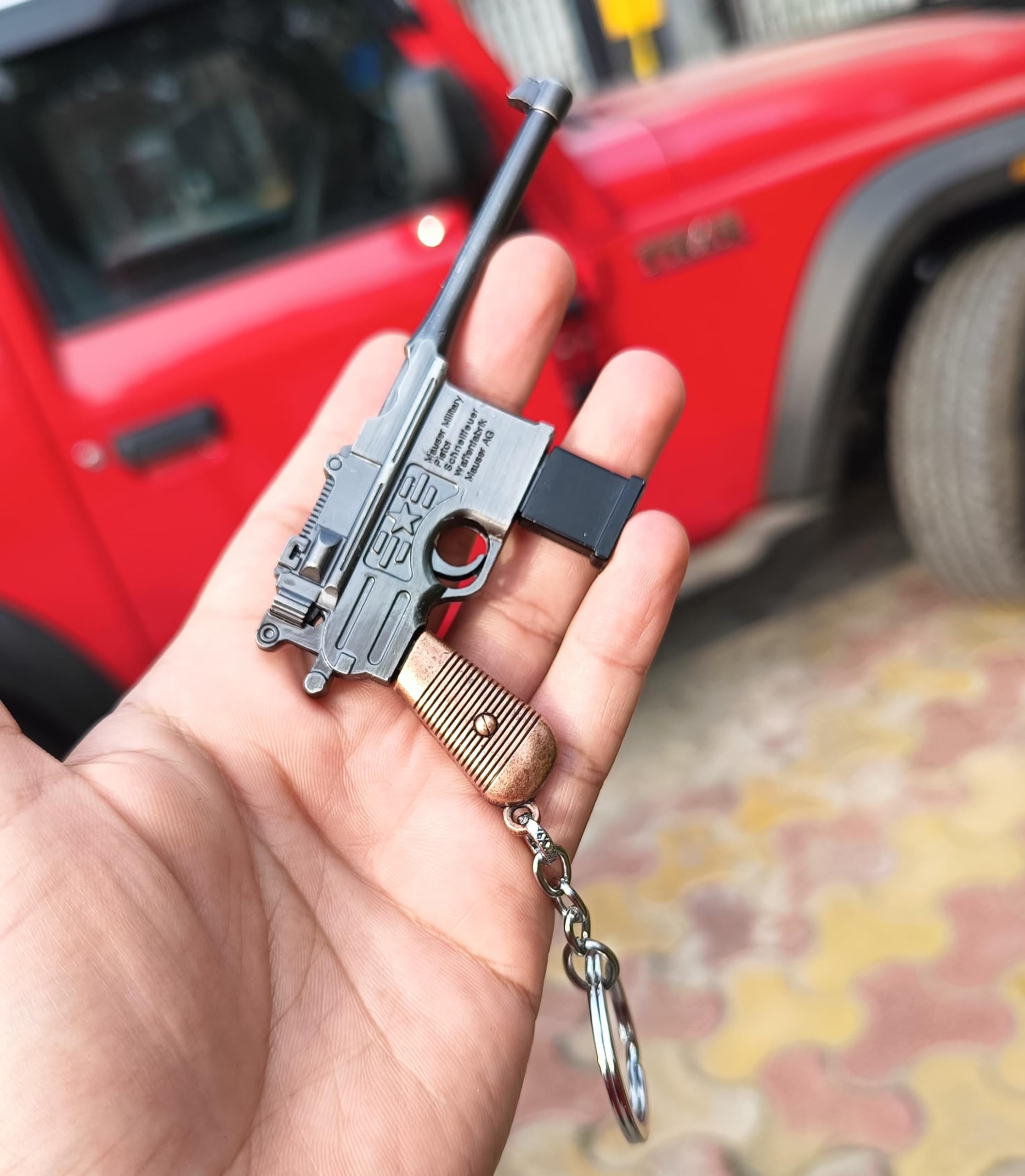 OFM Premium Tactical Defender Metal Gun Keychain with Holster (B0CR7SRP4L) Amazon Price History, Amazon Price Tracker