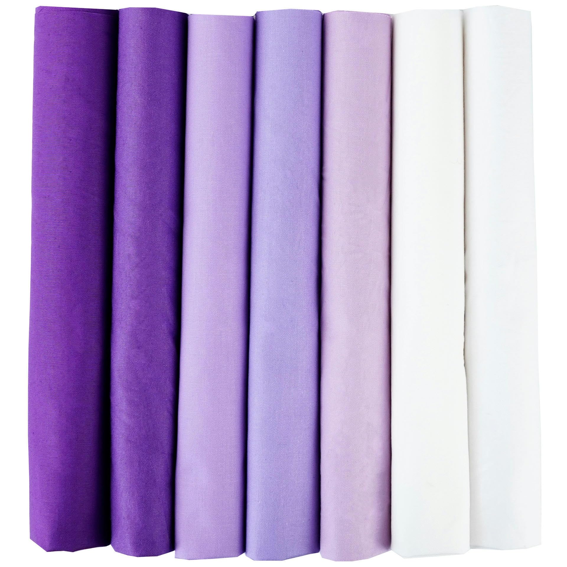 6.5 * 100 Millimetri 56 pz/Set Verde Viola 100% Cotone Tessuto Obliquo Patchwork Piazze Fascio di Tessuto Mestiere Tessuto Patchwork per Le Ragazze
