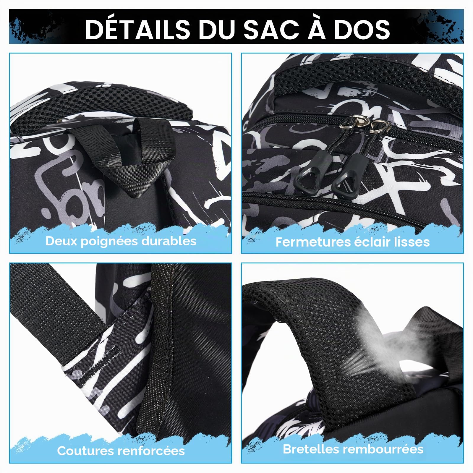 Amythe Cartable à Roulettes Garçons, Tendance de 16 pouces 6 Roues | Sac D'école Enfant Adolescent, Sac à Dos à Roulettes pour Garçon Primaire Collège - L'école, Voyages, Loisirs, Rentrée