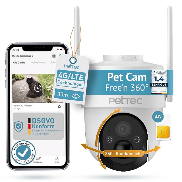 Foto 2 de 3 de PetTec Soporte adicional para Pet Cam Free'n 360 - WLAN/LTE/4G