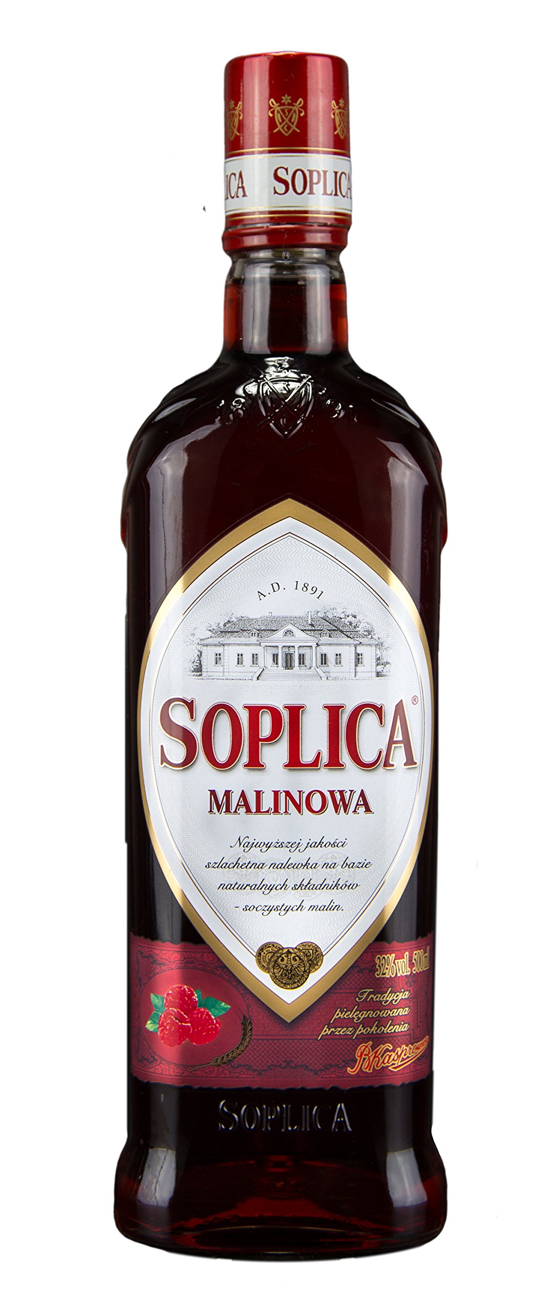 Soplica Himbeere | Polnischer Himbeerwodka/-likör | 28%, 0,5 Liter