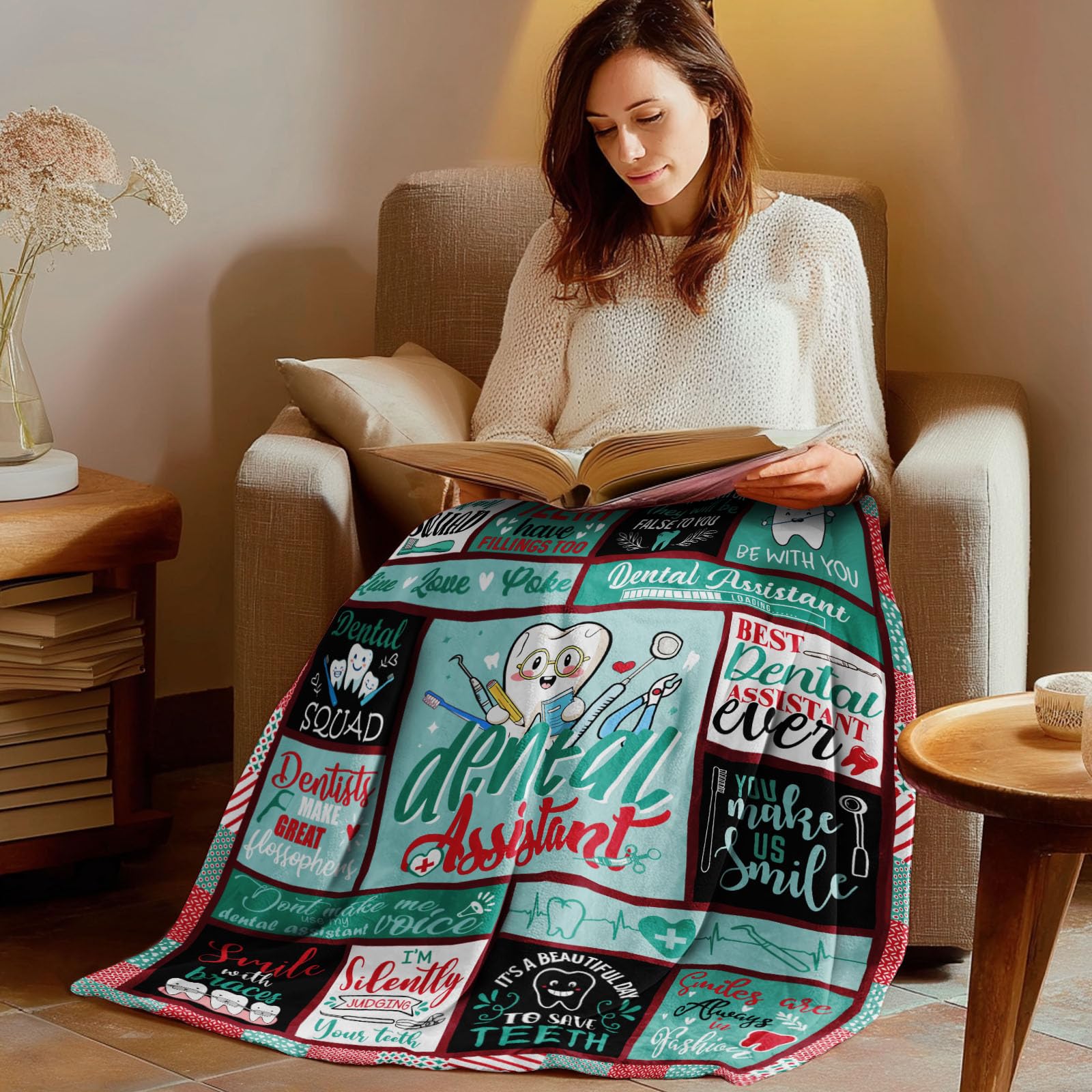 Dental Assistant Gifts,Gifts for Dental Assistants,Dental Assistant Gifts for Women,Dental Assistant Appreciation Gifts,Dental Assistant Week Gifts,Assistant Gifts Blanket 50"X60"