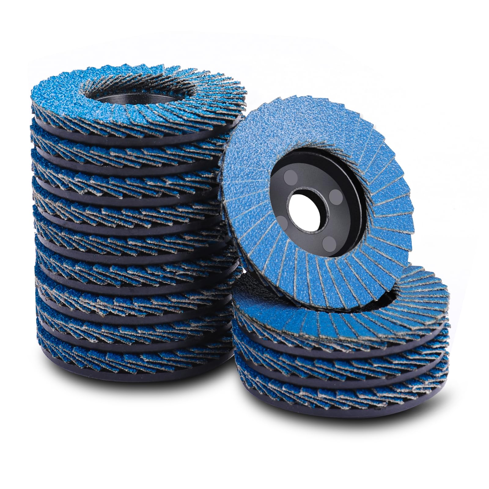 MOGRQAP 12 Pack Angle Grinder Discs, 76mm Flap Discs Polishing Rough Corners 120 Grit Grinder Sanding Discs for Metal Wood Steel