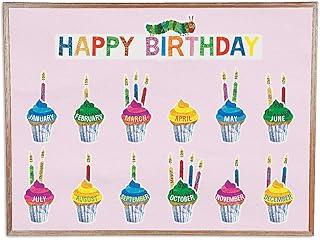 Fun Express - Eric Carle Birthday Mini Bb Set - Educational - Classroom Decorations - Classroom Decor - 59 Pieces