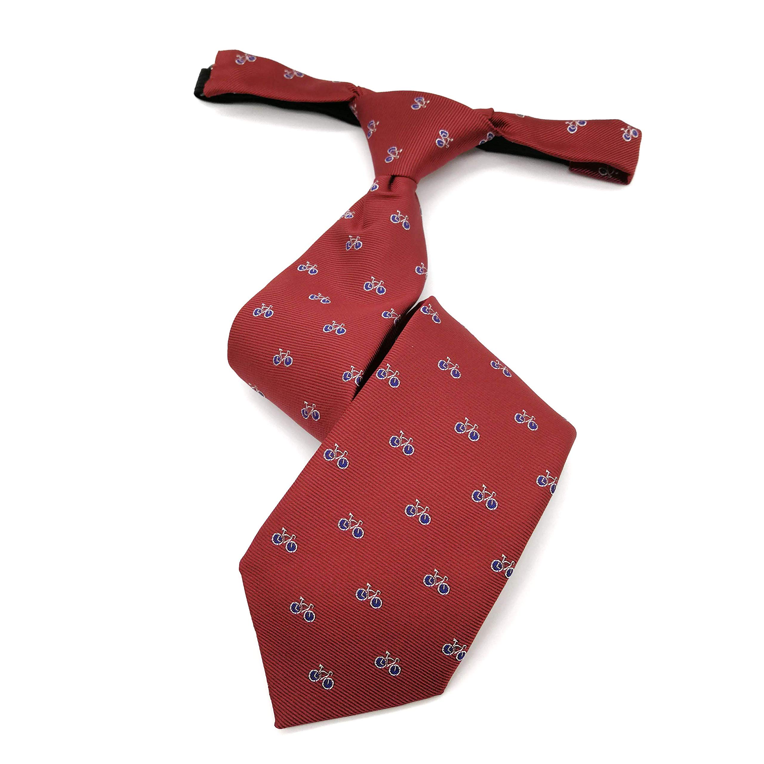 Corbata roja con bicicletas hombre- niño