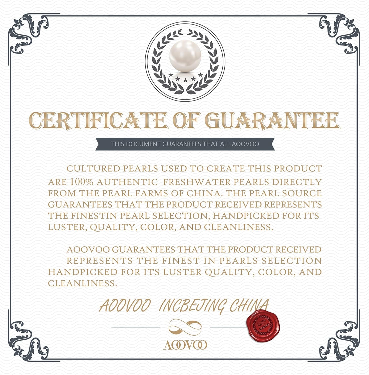 AOOVOO Freshwater Cultured Pearl Necklace Set - Real Pearl Necklace Set Includes Stunning Bracelet and Stud Earrings Jewelry Set for Women - Image 6