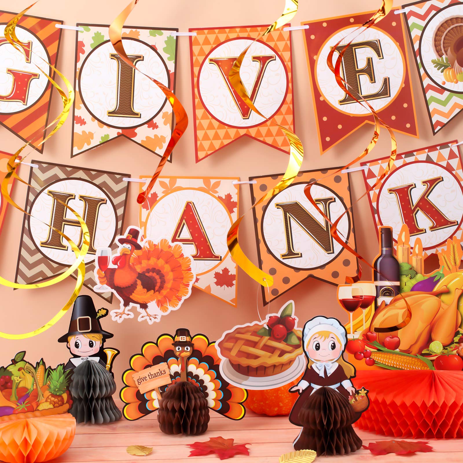 七面鳥 感謝祭 木製ドロップダングルイヤリング ラグビー文字 レディース ガールズ ジュエリー カラフル 軽量 カラフル ボヘミアン お祝い ギフト ホリデー プレ