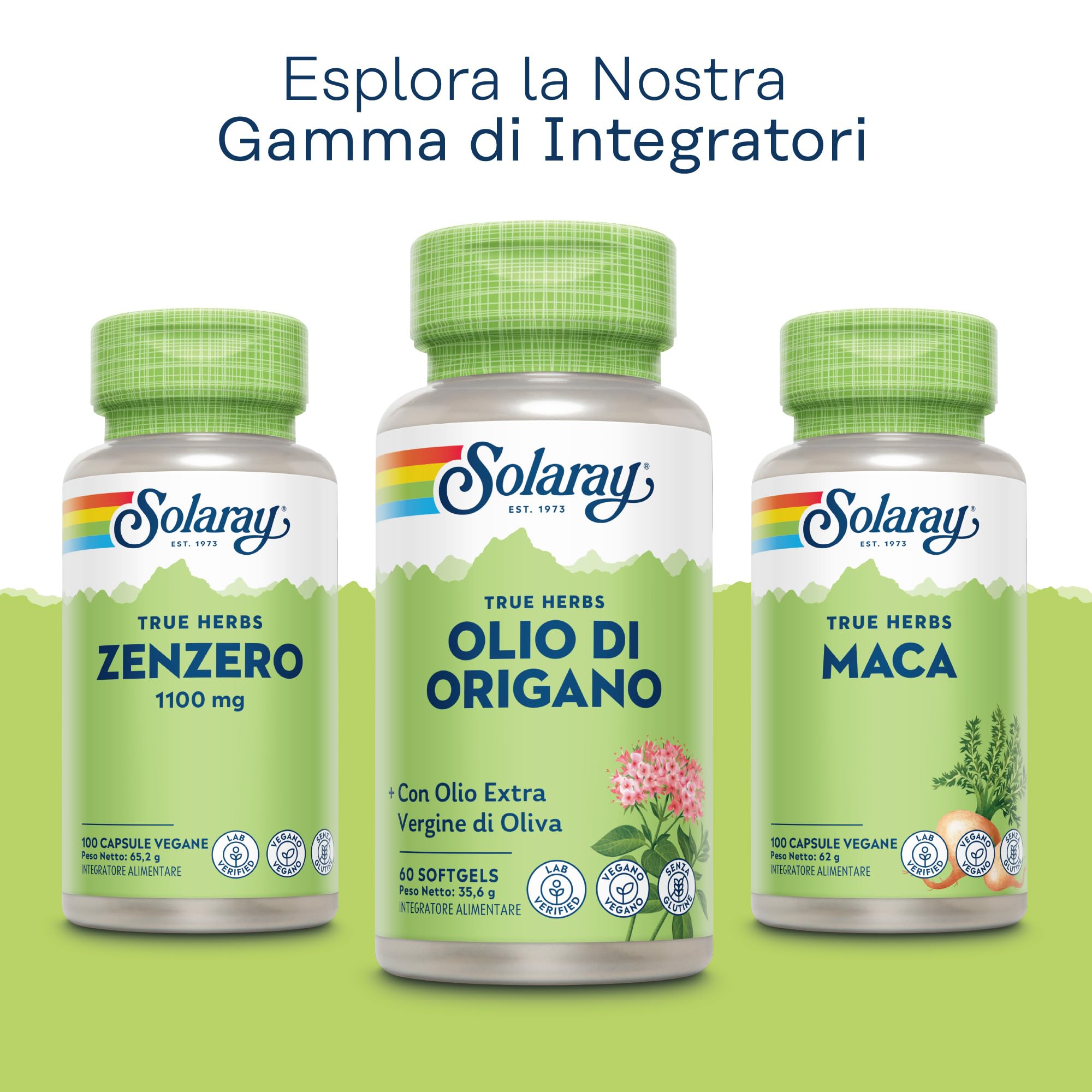 Solaray Olio di Origano 150mg - 60 Capsule Softgel Vegane con Olio Extravergine d’Oliva - Fonte Naturale di Carvacrolo, Omega 3 e 6 - Testato in laboratorio