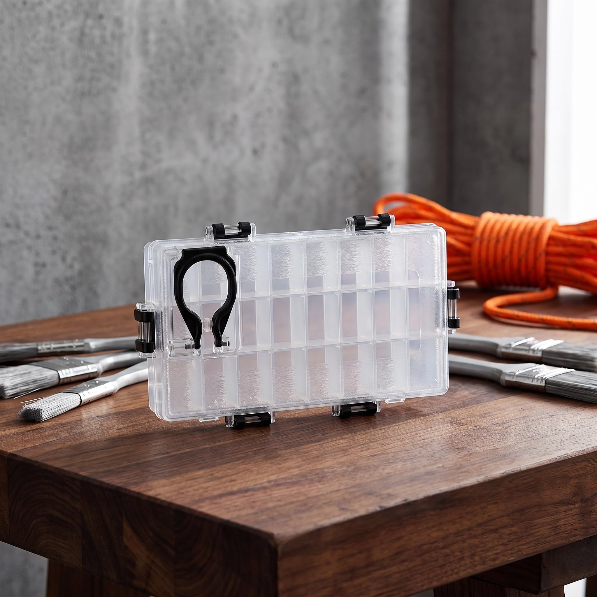 Zerodeko Paleta de acuarela hermética de 24 compartimentos con agarre para