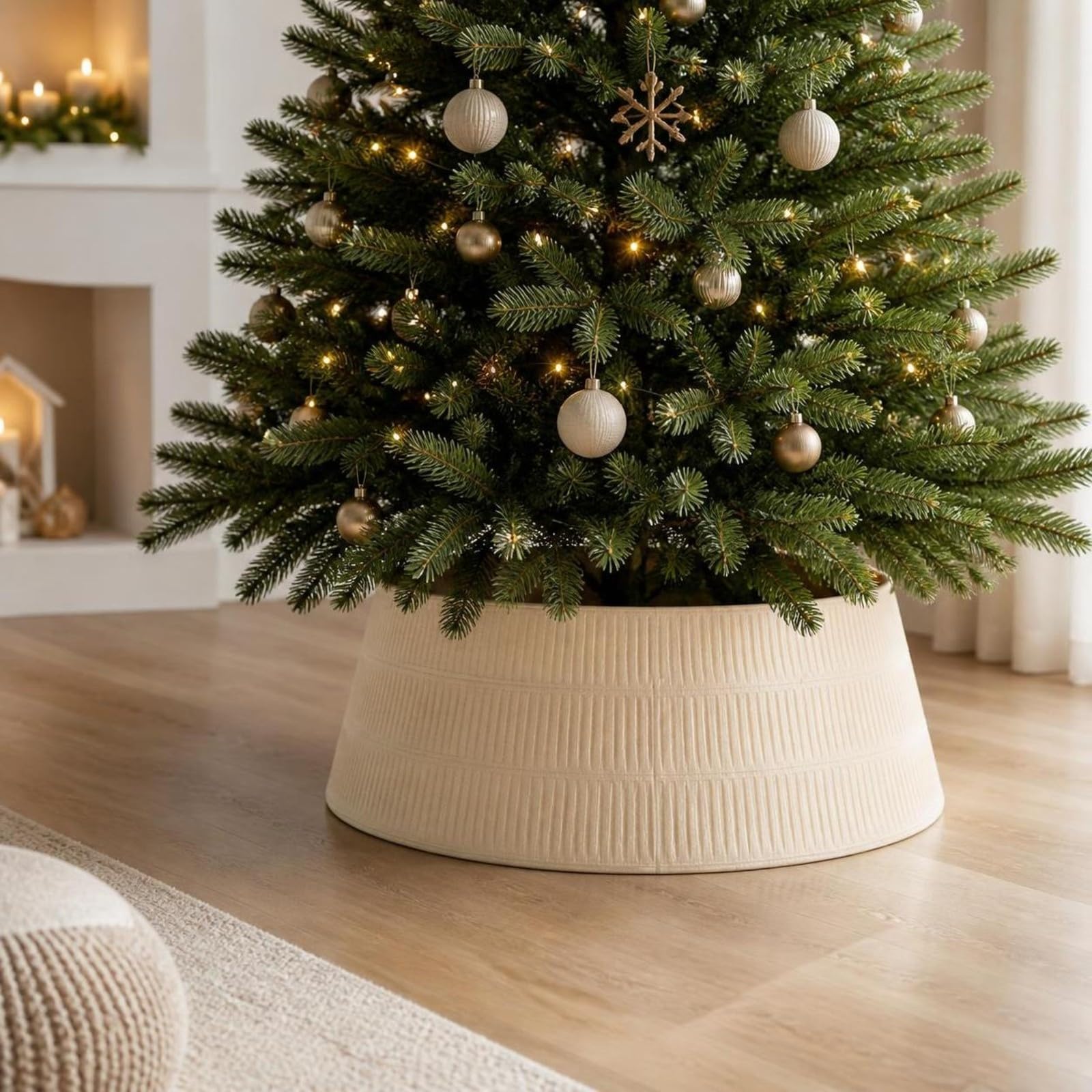 Colcolo Copribase per Albero di Natale Leggero | Collare per Albero di Natale, Riutilizzabile, Feste Natalizie