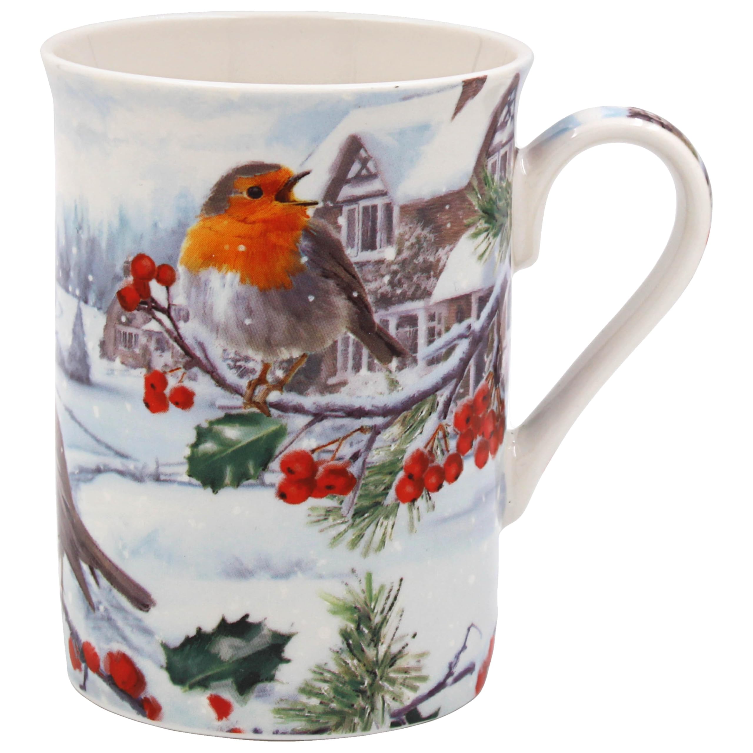 The Leonardo Collection LP52001 Christmas Robins Fine Bone China Mug 13 X 10 X 10 Cm