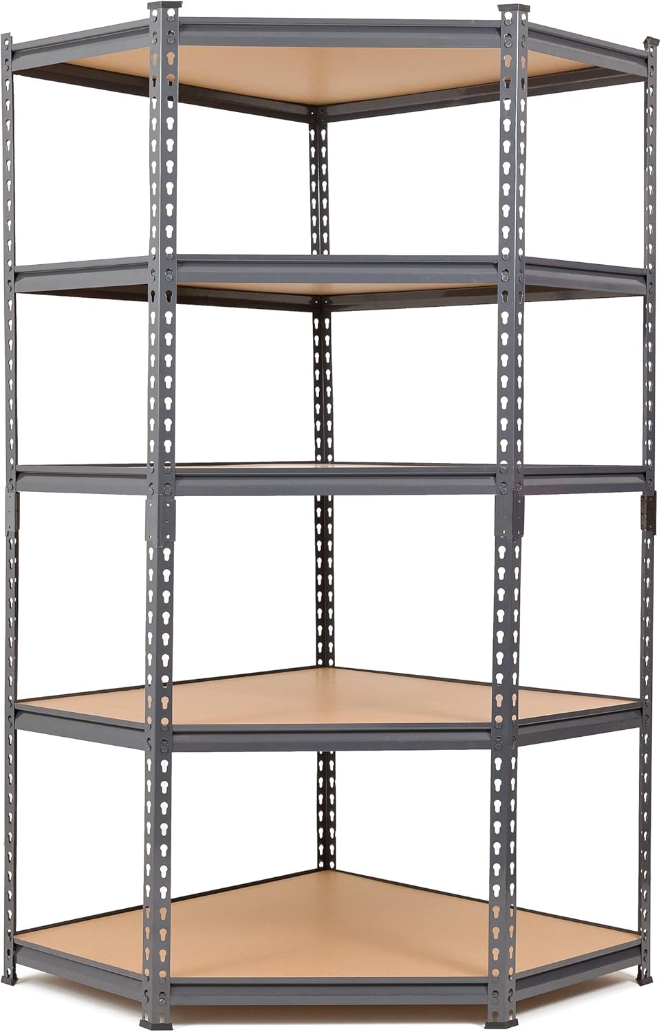 Heavy Duty Corner Steel Shelving Garage Racking Unit 175kg per shelf (5