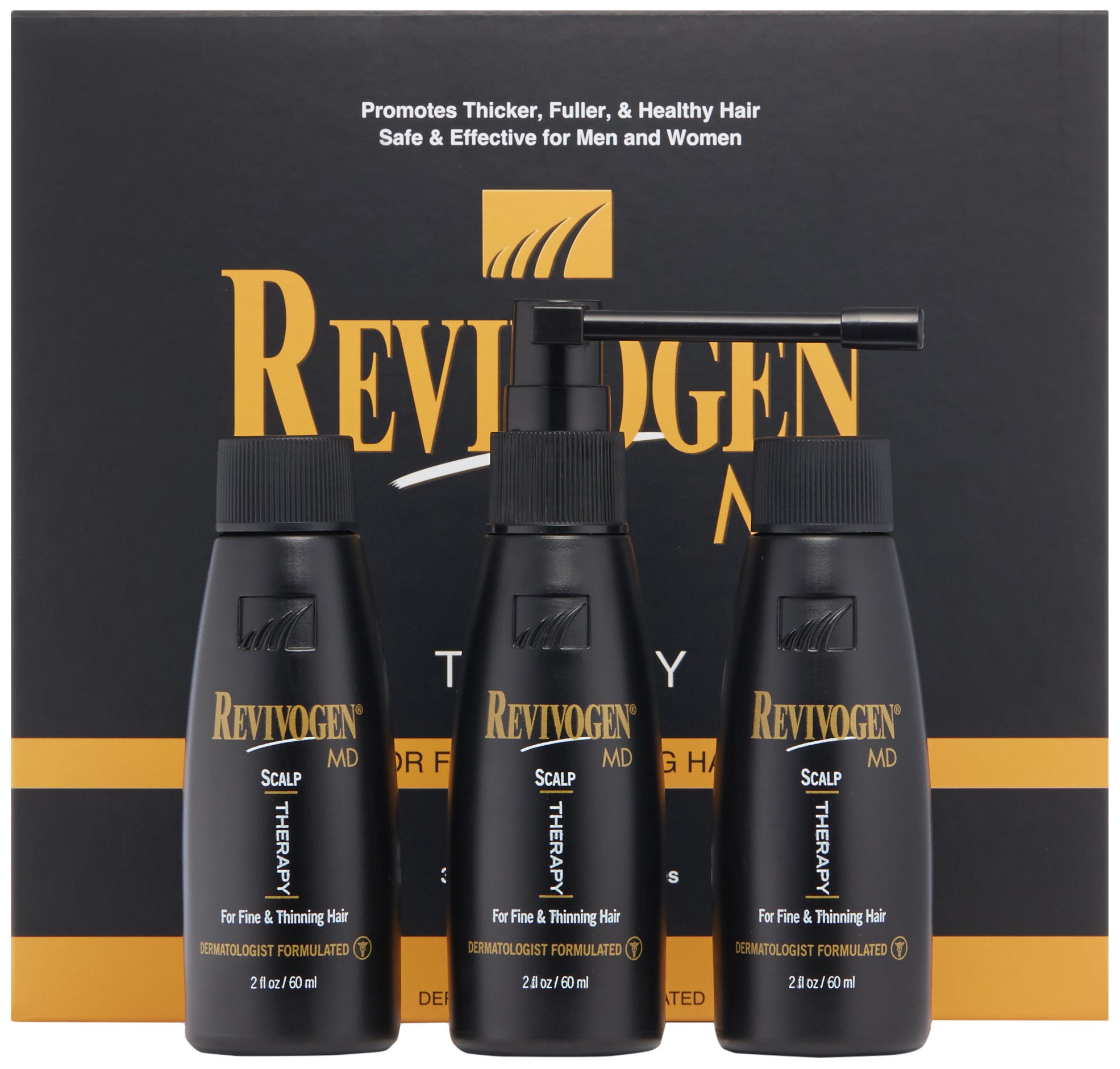 Revivogen MD Scalp Therapy Thinning Hair Solution, Natural DHT Blocker Ingredients, Experience Healt