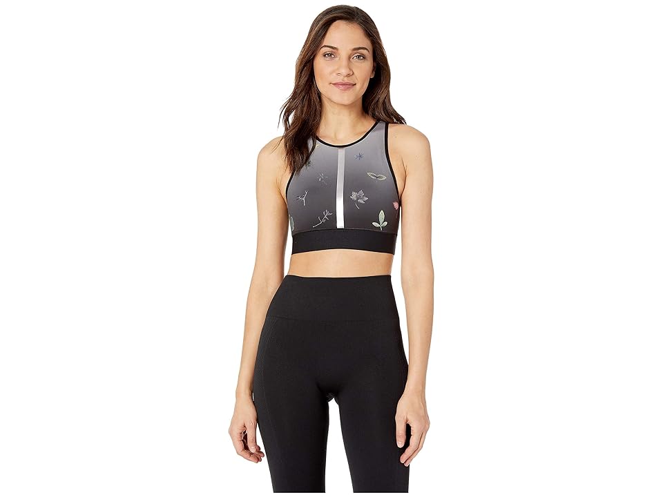 

Ultracor Altitude Printemps Crop Top (Blush Metallic Rose) Women's Clothing, Black