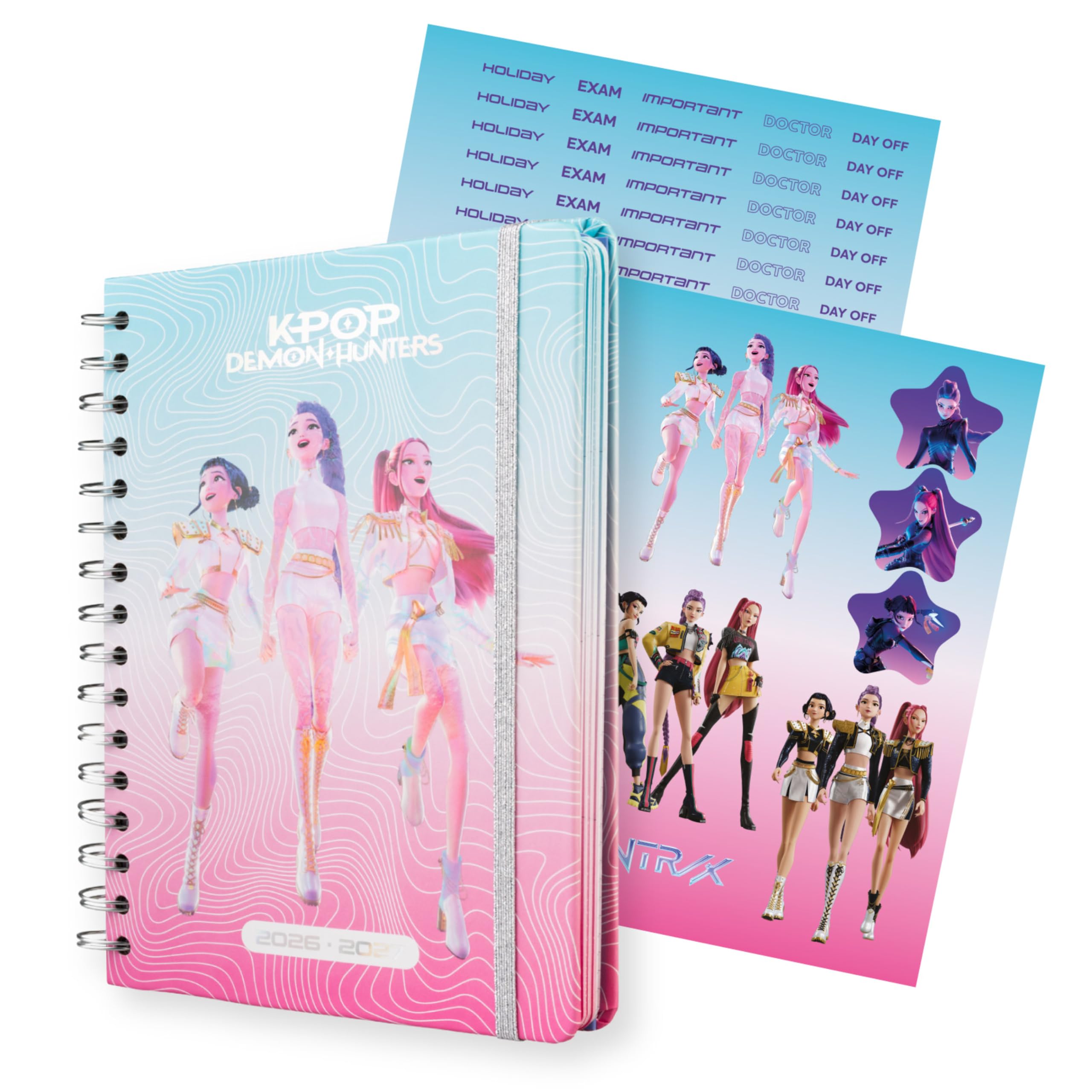 KPop Demon Hunters A5 Academic Diary 2026-2027 Week to View - Merch โ image 1