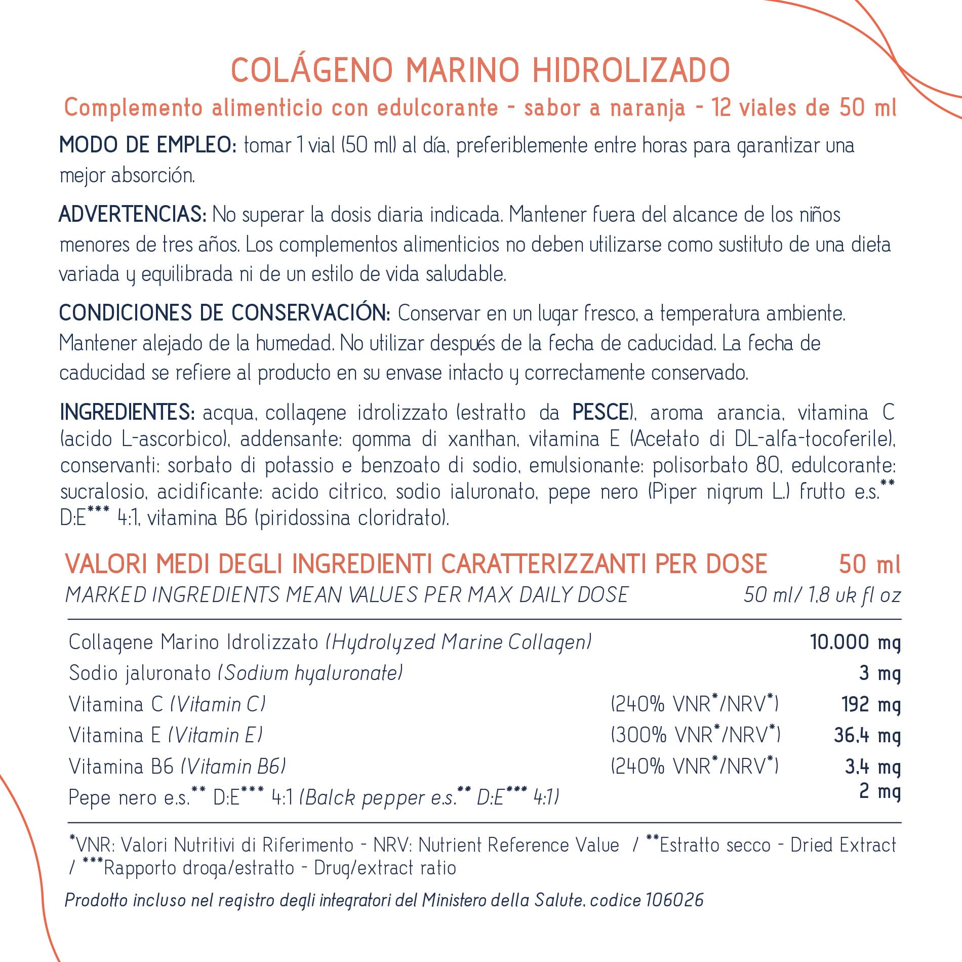 Colágeno Marino PRO 10 000 mg - tratamiento intensivo - 10 g de colágeno por dosis - a base de colágeno marino hidrolizado - con ácido hialurónico y vitaminas B6, C y E Optima Naturals