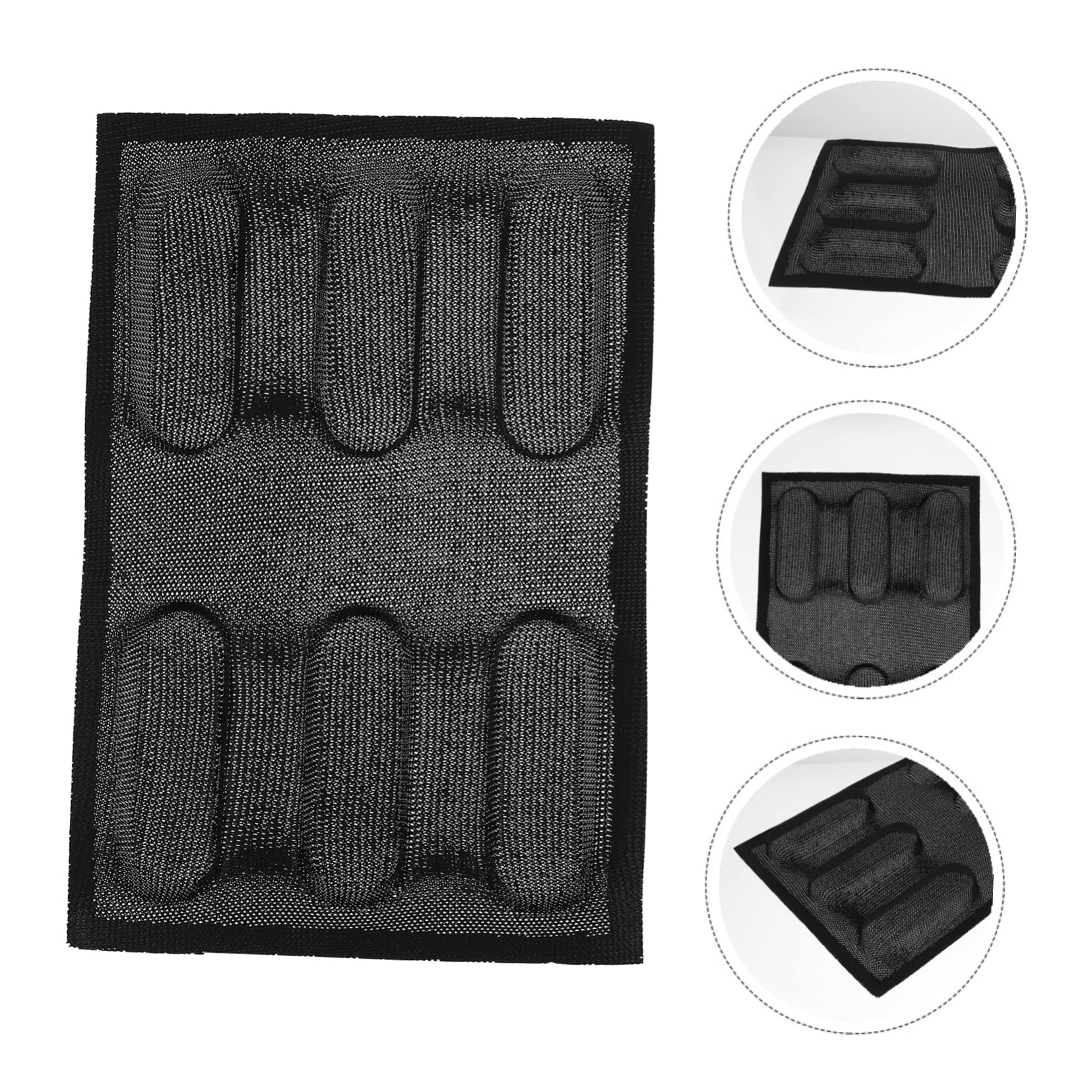 TOPBATHY 2pièces Moule à Silicone Non-adhésif Moule à Pratique Et Respirant Pour De Maison Alvéoles Couleur Noire