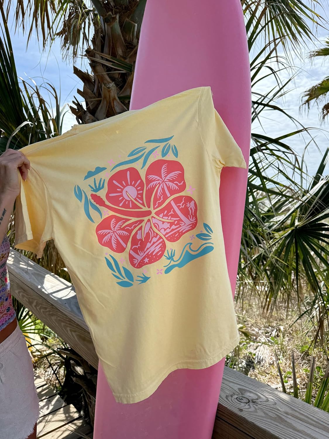 Oversized T Shirt Teen Girls Cute Preppy Clothes Y2k Baggy Floral Print Going Out Summer Streetwear Tees Tops - Image 5