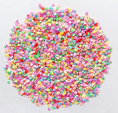 Miniatura 116 de EHOPE Gránulos falsos de polímero de 3.53 oz, chispas de resina sintética, gránulos de arcilla para resina, chispas de caramelo falso para arte