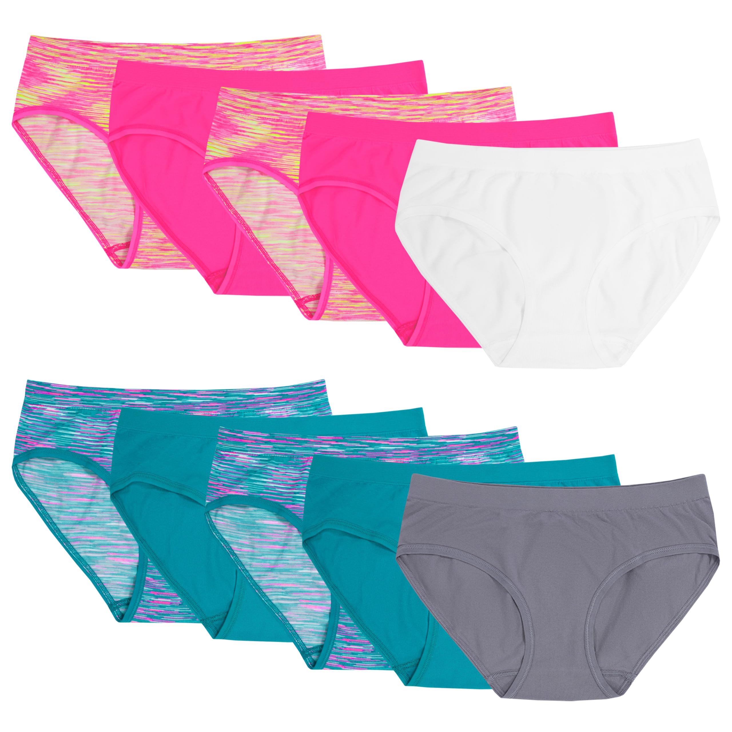 Fruit of the Loom Girls' Seamless Underwear Multipack