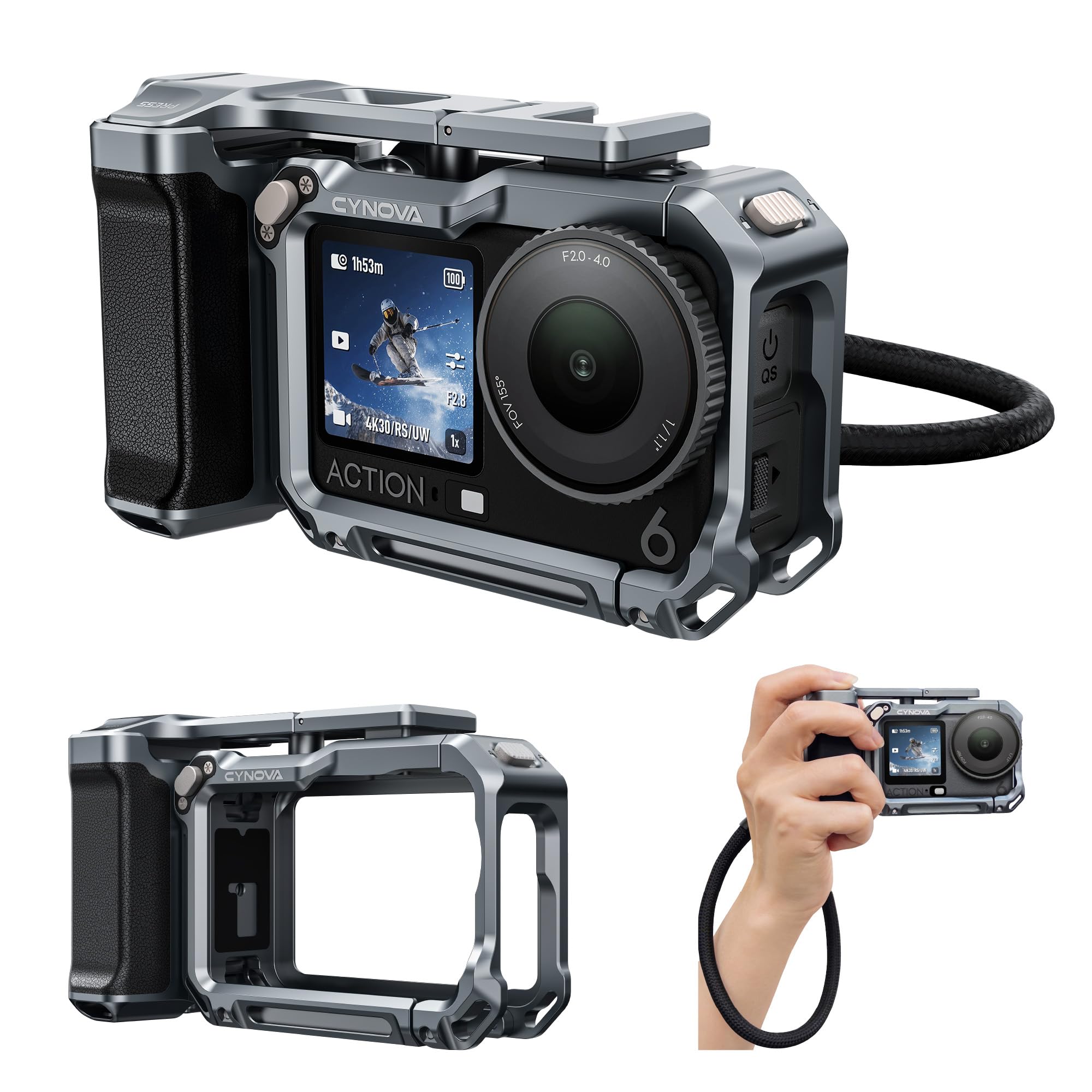 Amazon.com: CYNOVA Aluminum Street Grip Kit for DJI Osmo Action 6