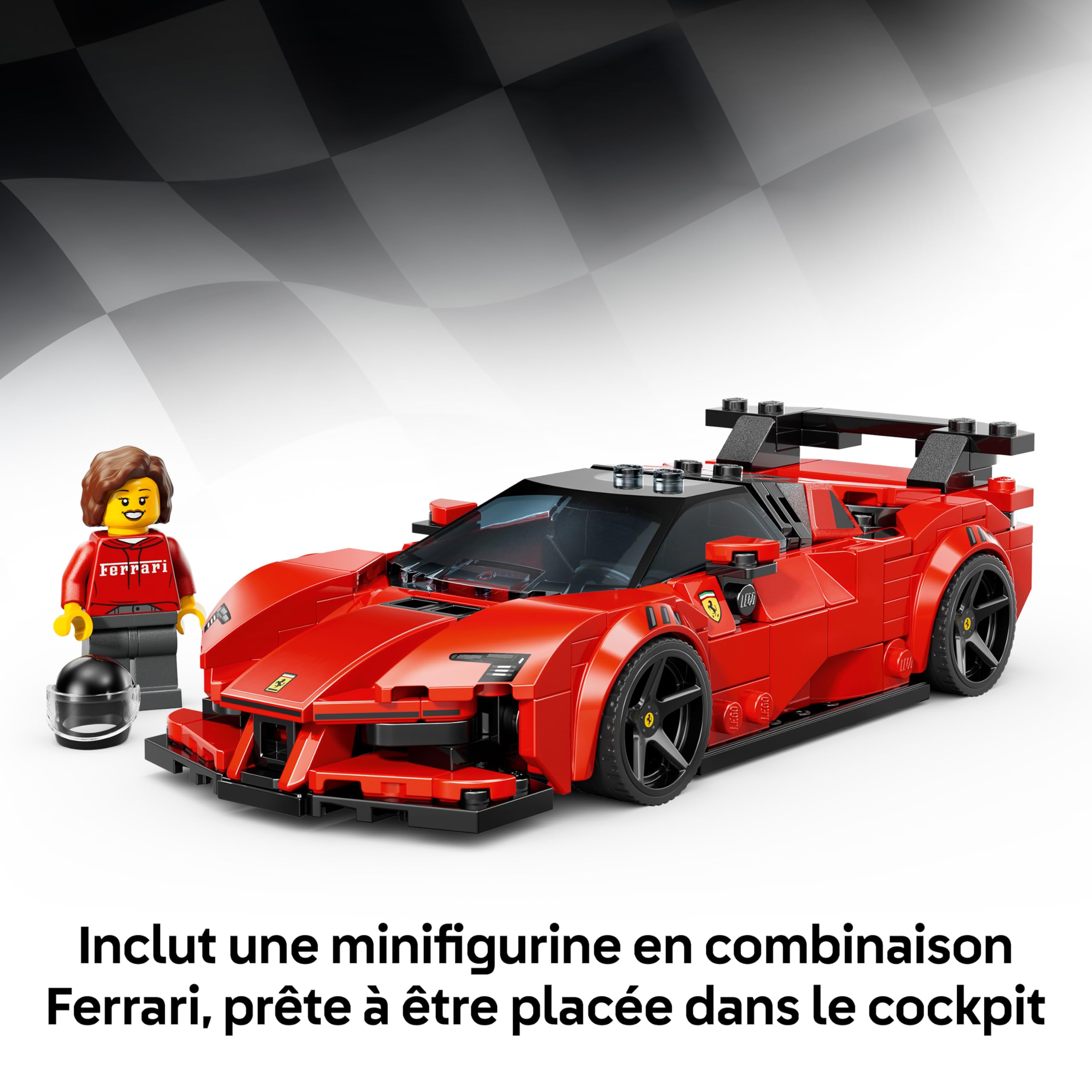 LEGO Speed Champions Voiture de Course Ferrari SF90 XX Stradale - Jouet Voiture pour Garçon dès 9 Ans - Maquette - Minifigurine Collector de Pilote - Idée de Cadeau pour la Fête des Pères 77254