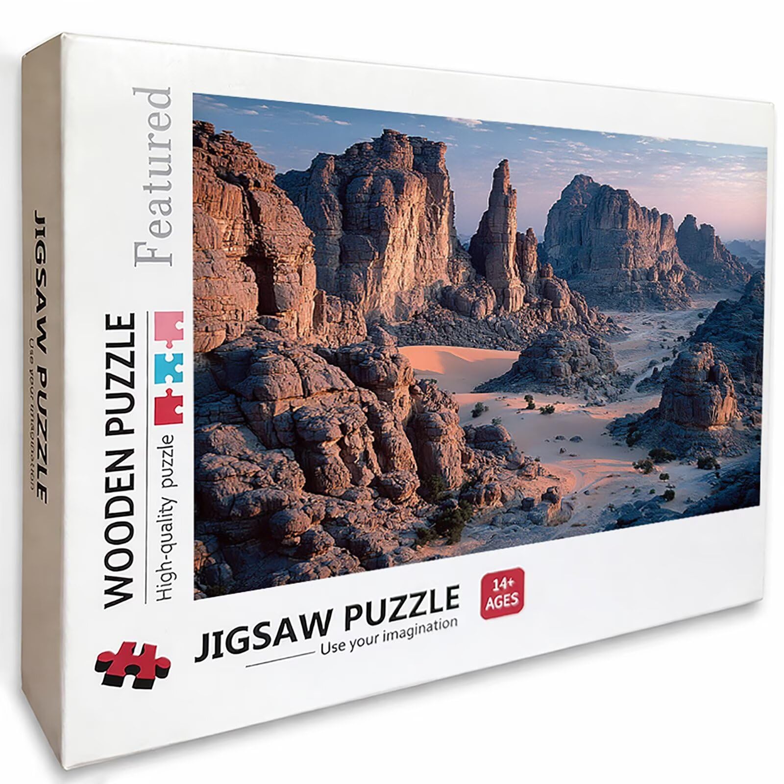 Pustynia Drewniane Puzzle Góra 2000 sztuk dla dorosłych z kompaktowym pudełkiem 99 x 70 cm, łamigłówki, kreatywne gry logiczne dla mężczyzn, kobiet, nastolatków, prezenty dla dziewcząt, K-4339