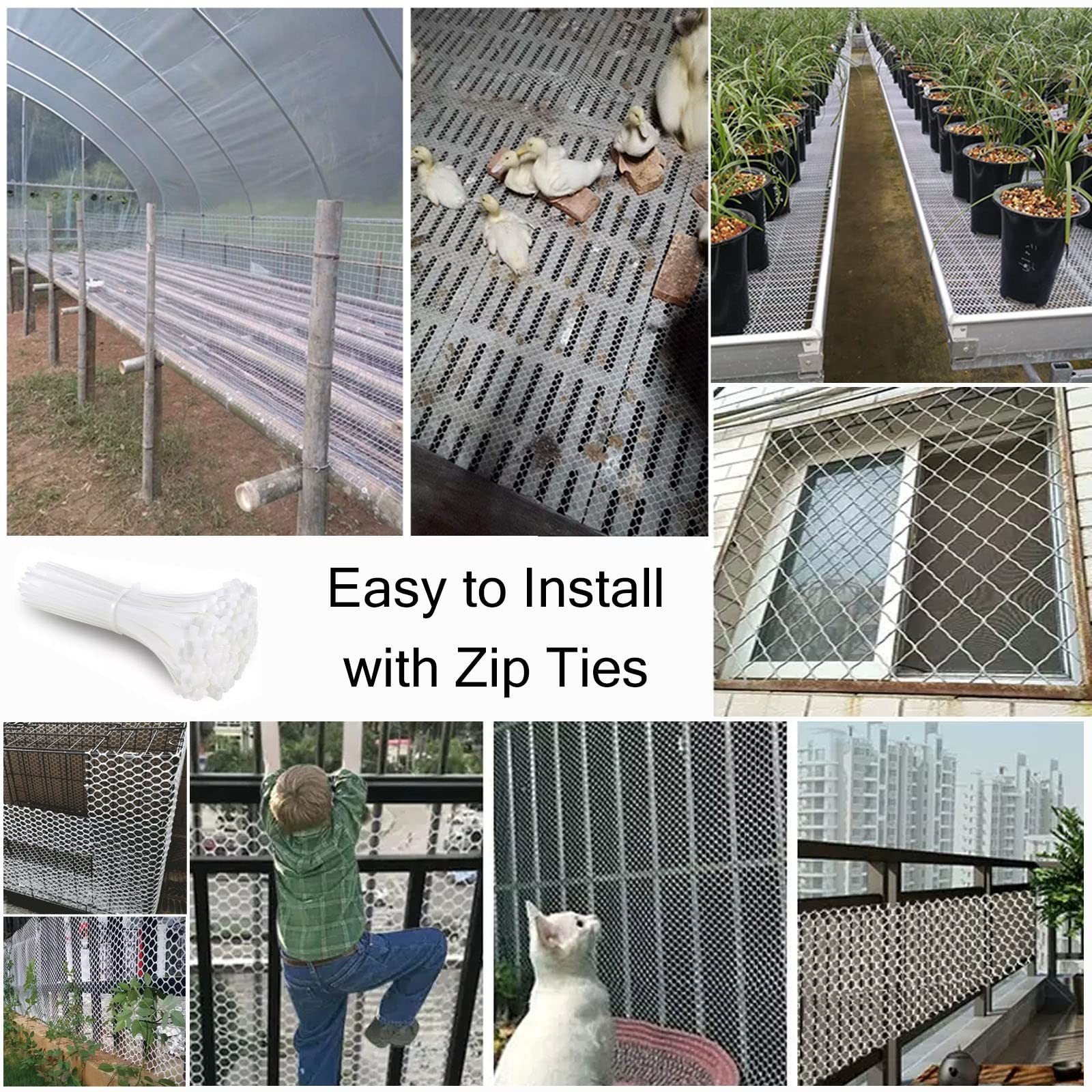 Recinzione Da Giardino In Plastica 1x20 M, Rete Pesante Per Animali, Cani, Pollame, Protezione Orto, Resistente UV
