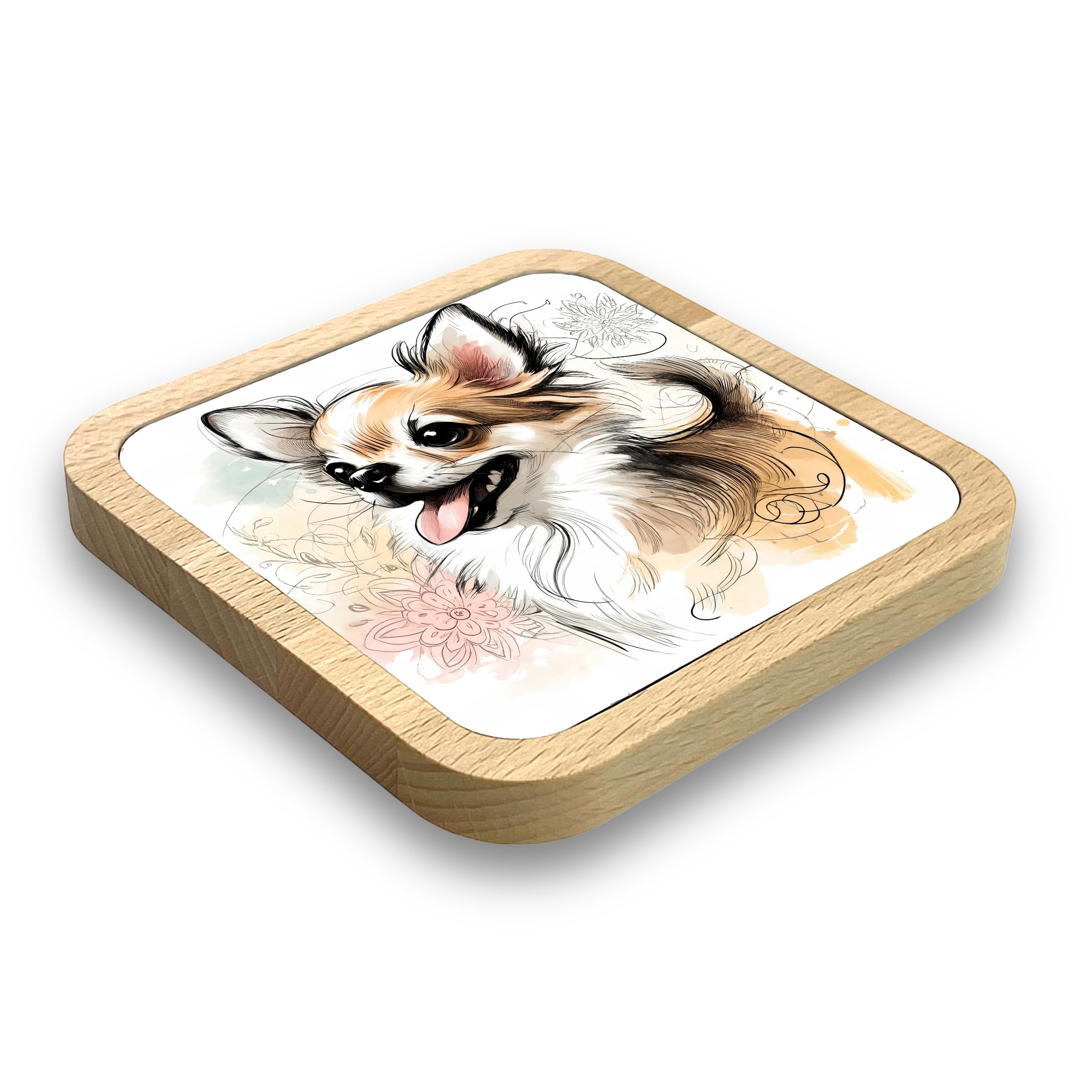 Chihuahu Gift Idea Wooden Coaster, 20+ Breeds Available!, Gift for Dog Dad Dog Mum, Lovers, Owners, Walkers, Groomers - Image 2