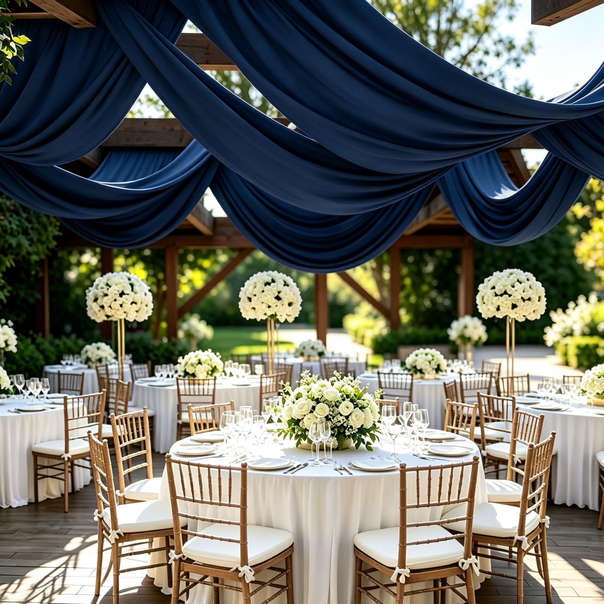 2 Paneles de Paño para Techo 150x600cm para Bodas y Fiestas