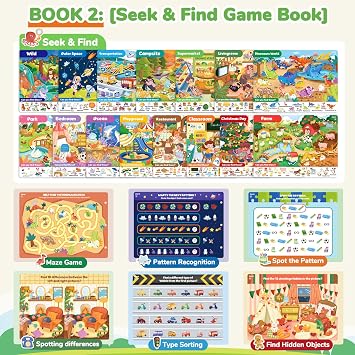 JoyCat Preschool Learning Activities Set (2-Pack) for Toddlers & Kids 3-5 | Letters & Numbers Handwriting Practice Tracing Workbooks for Toddlers & Kids, Birthday Gifts for Girls and Boys Ages 3-5