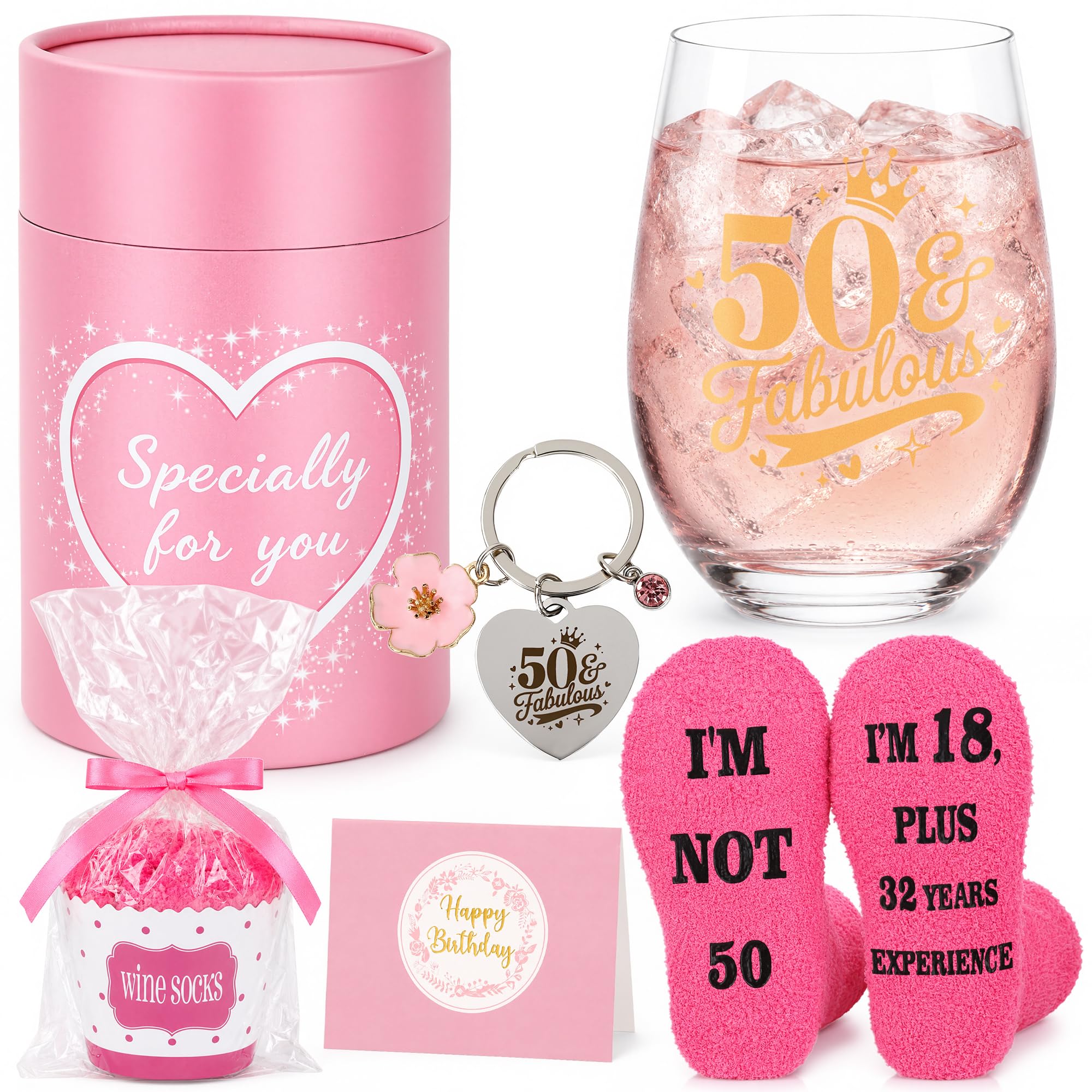 50th Birthday Gifts for Women, Happy 40 Years Old Birthday Gifts for Woman