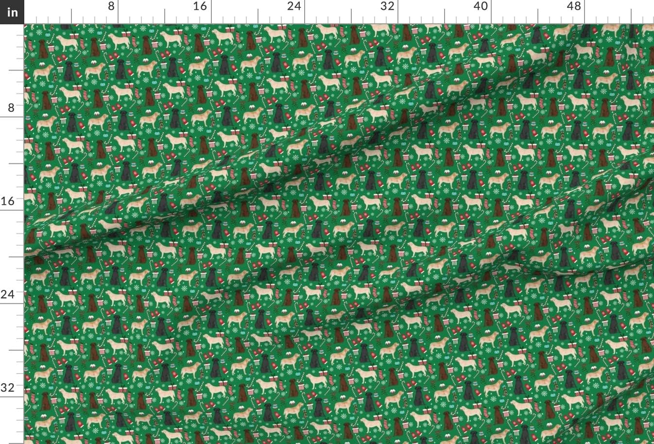 Spoonflower Fabric - Labrador Retrievers Dog Breed Christmas Stockings Pet Lovers Holiday Printed on Minky Fabric by The Yard - Sewing Baby Blankets Quilt Backing Plush