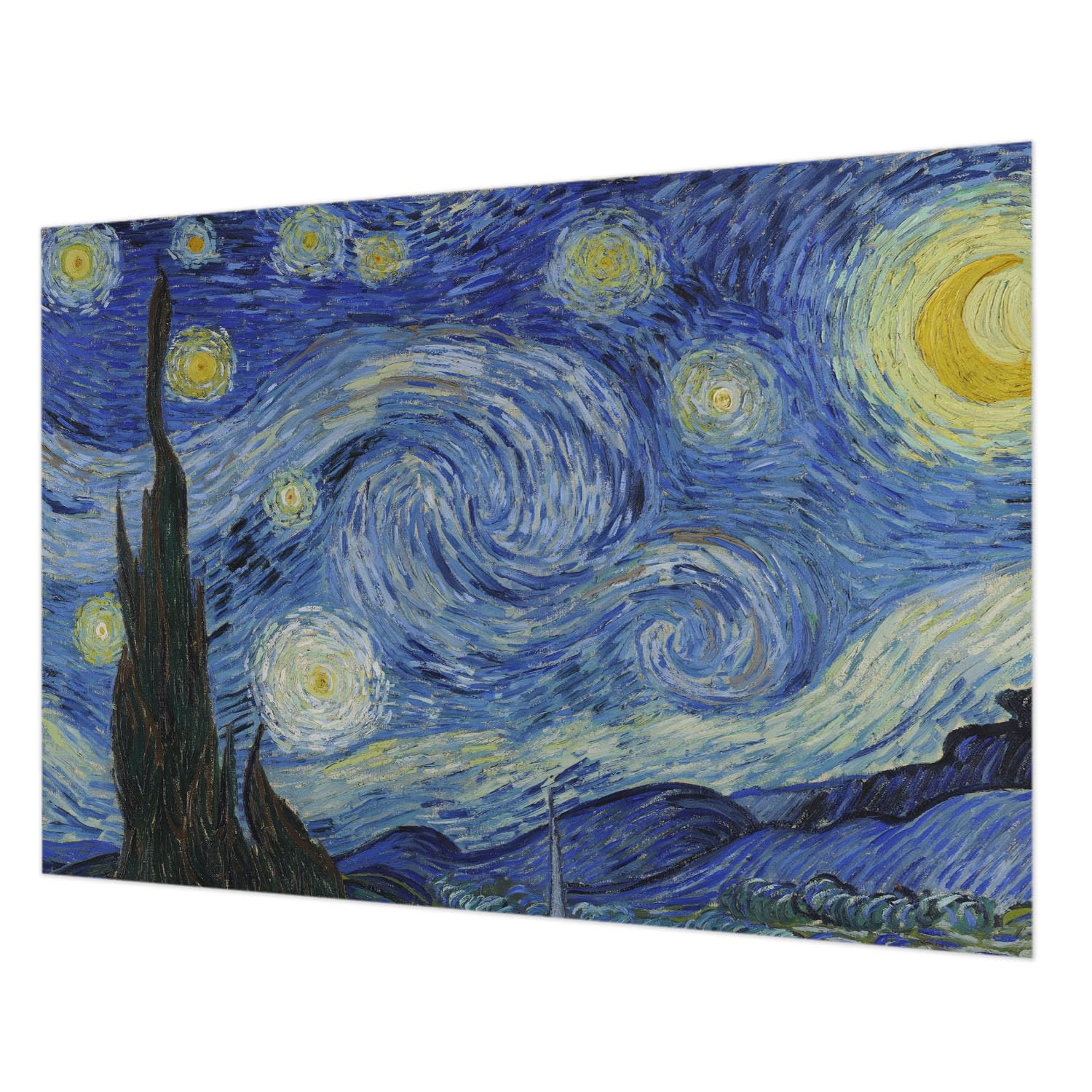 Revêtement mural intissé 312x219 cm Vortex nocturne avec colle