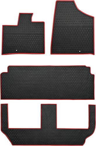 Alfombrillas de automóvil personalizadas para Dodge Grand CaravanChrysler Town & Country (solo Stow'n Go) 2008-2018 3 filas inodoras, lavables, disponible en Yaxa El Salvador