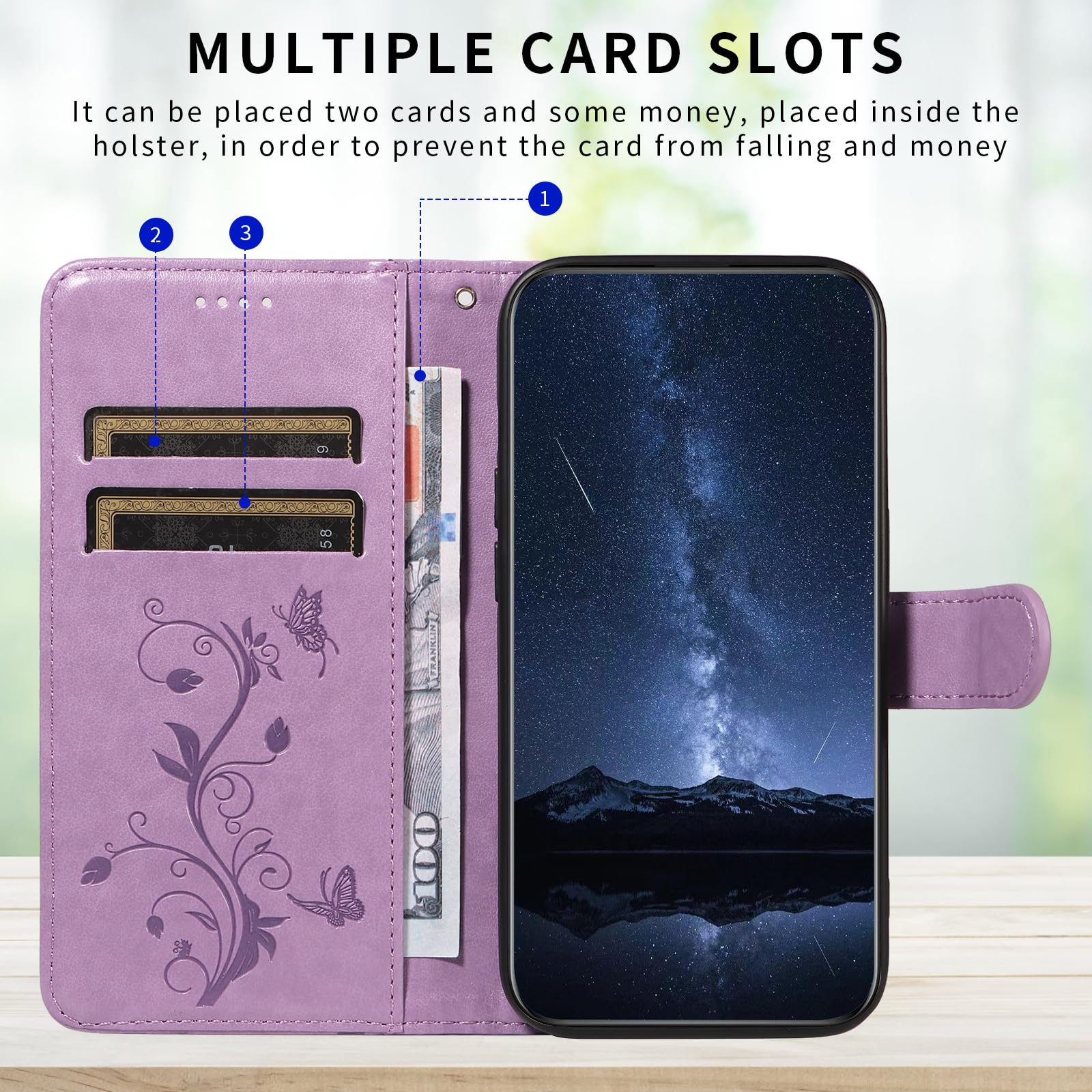 SRISHP Cover per OPPO A16 / OPPO A16S / OPPO A54S, Magnetica Cover a Libro con Slot per Schede, Custodia in PU Pelle Portafoglio per OPPO A16 / A16S, Verde