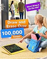 Vista 5 de KOKODI Tableta de escritura LCD, tableta de dibujo colorida de 10 pulgadas, almohadillas de dibujo electrónicas reutilizables borrables, juguete