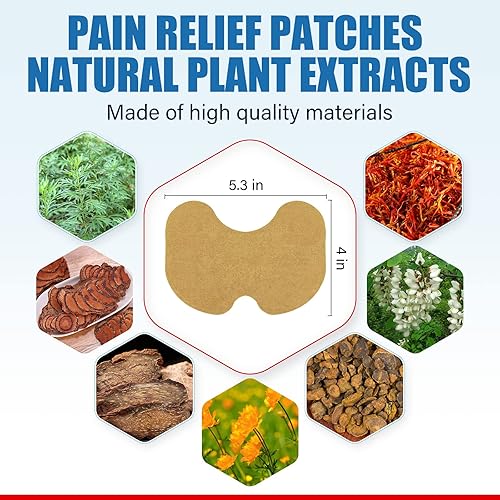 Miniatura 7 de Parches para aliviar el dolor, parches naturales de hierbas para aliviar el dolor de rodilla, parches de calor de acción rápida para aliviar el