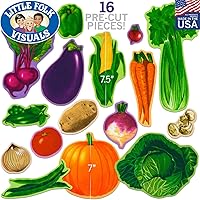 Vista 2 de Little Folk Visuals Figuras de tablero de franela precortada/fieltro, juego de 16 piezas