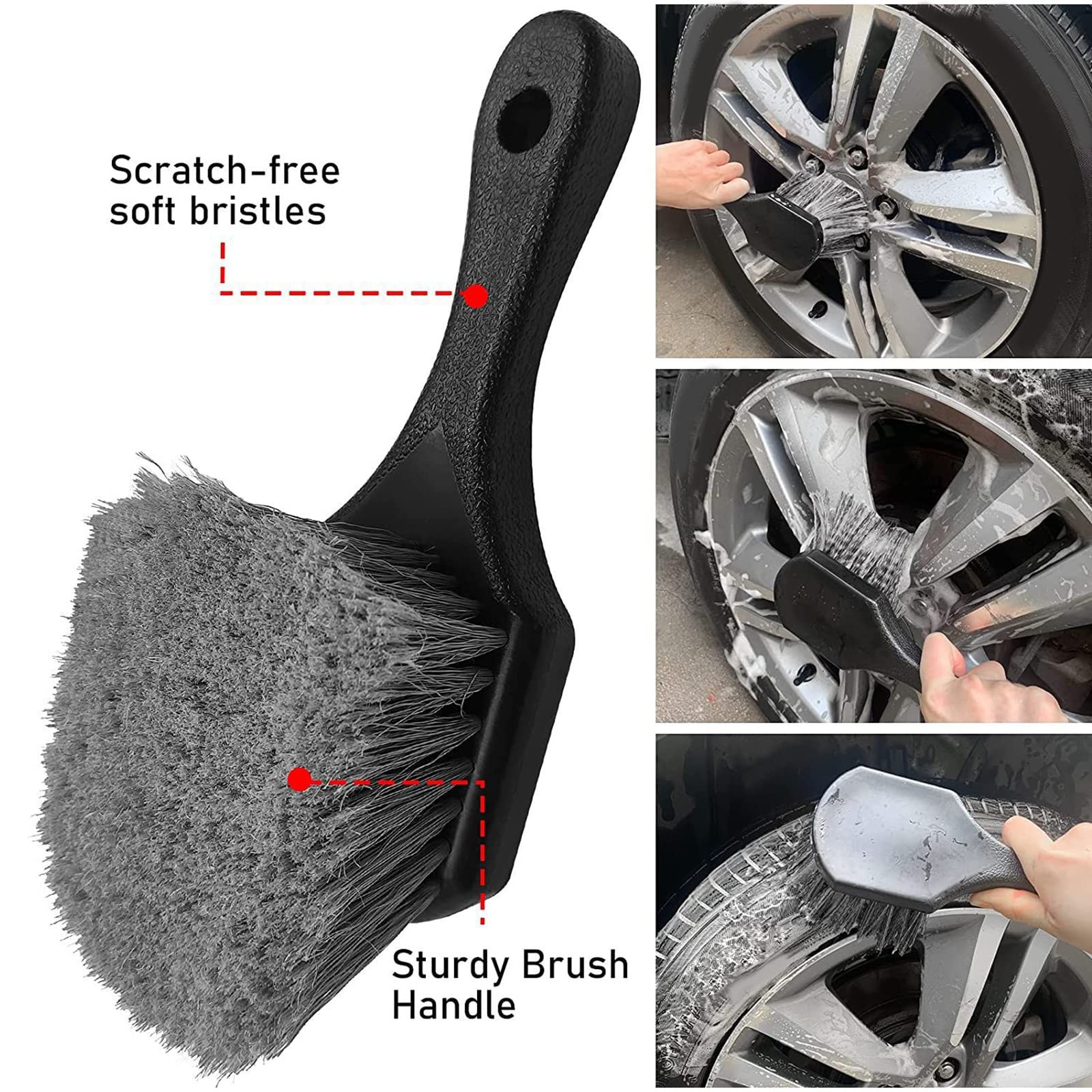 20Pcs Auto Detailing Spazzole di Pulizia Set di Spazzole Pulizia Pneumatici Interni Esterni Pelle Pulizia Auto
